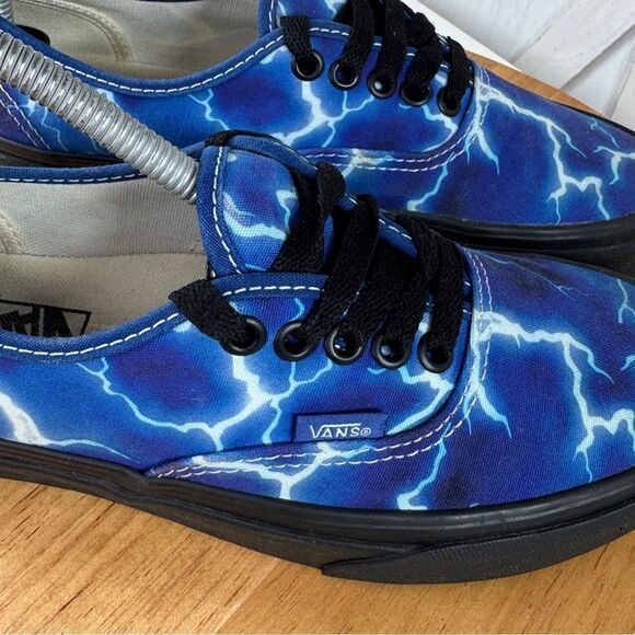 Vans Authentic Lightening Storm Low Top Sneakers Blue 6.5 Men 8 Women - Picture 7 of 10